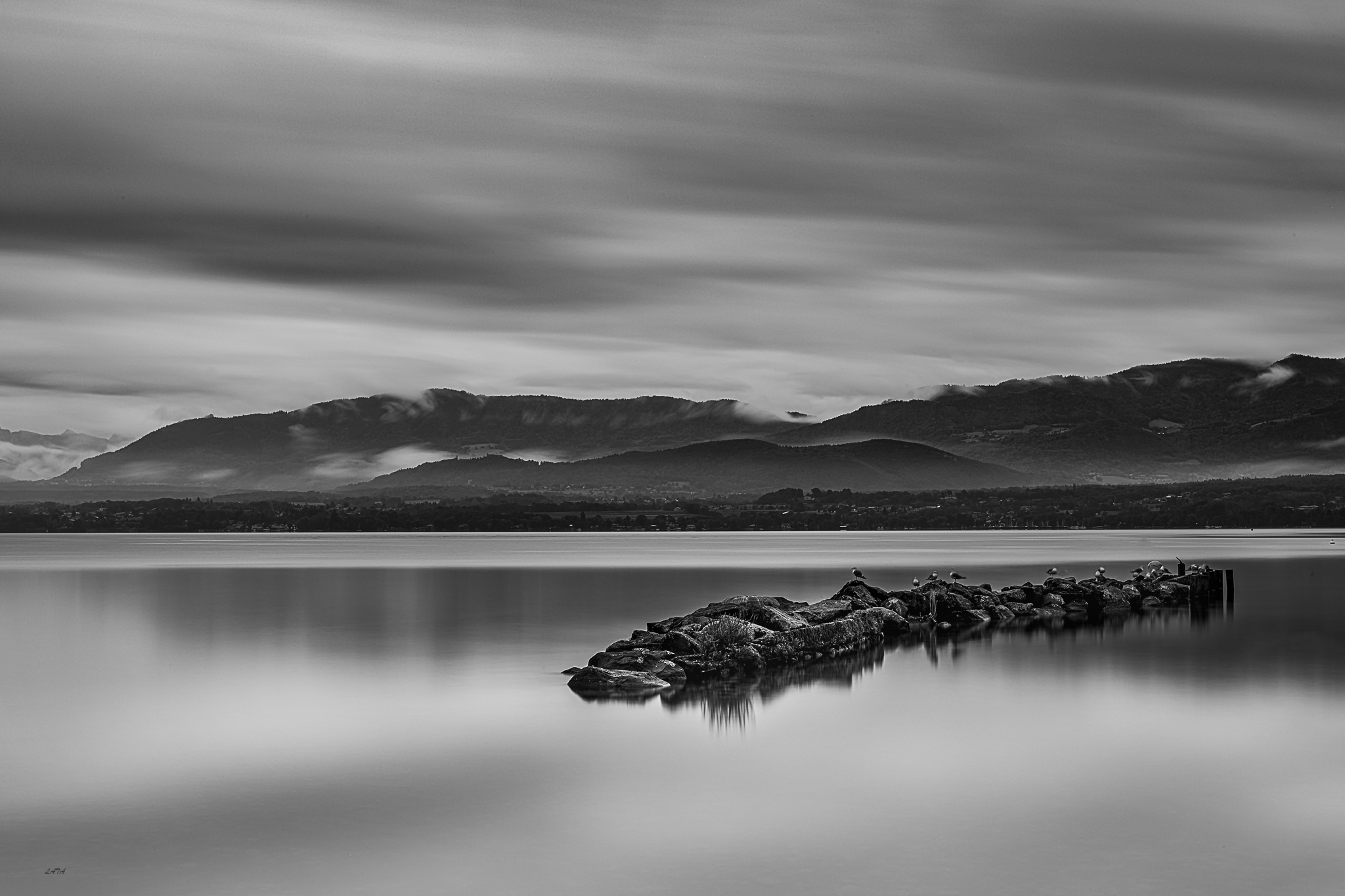 Lac Léman N&B