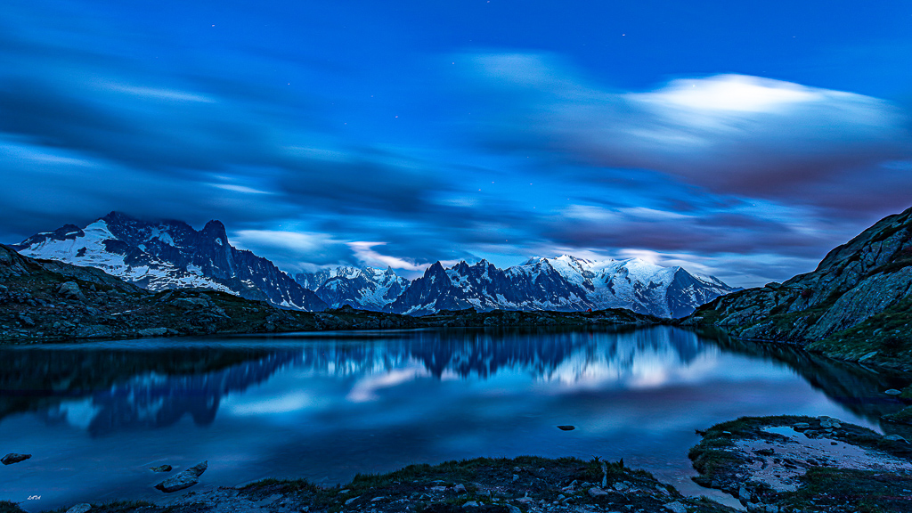 Heure bleue Lac de Cheserys. Chamonix 2_