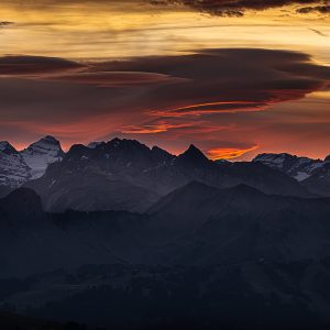 Aube depuis le Semnoz 2