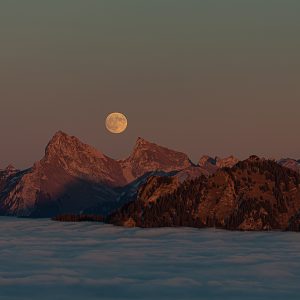 Lever de Lune Dent d'Oche 1