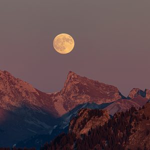 Lever de Lune Dent d'Oche 2