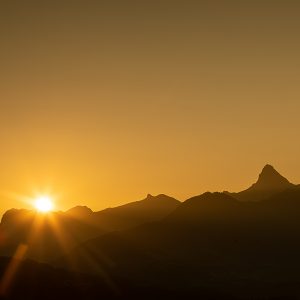 Lever de soleil. Massif du Chablais 3