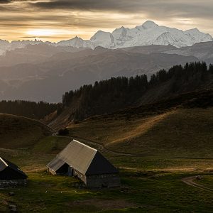 Lever de soleil. Massif du Mont-Blanc 3