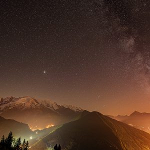 Romance étoilées face au Mont-Blanc